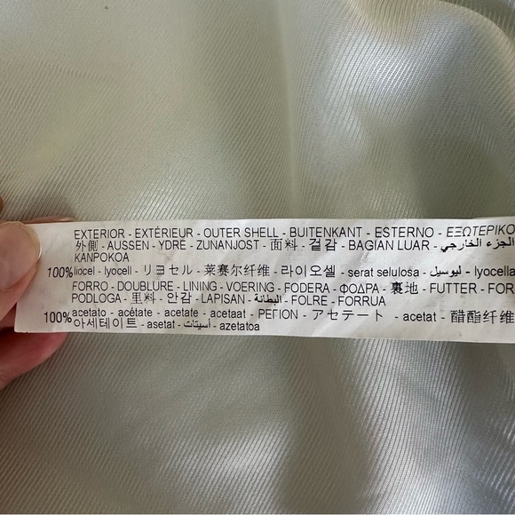 Zara Green Double Breasted Blogger Favored Long Blazer Size S - Picture 15 of 17